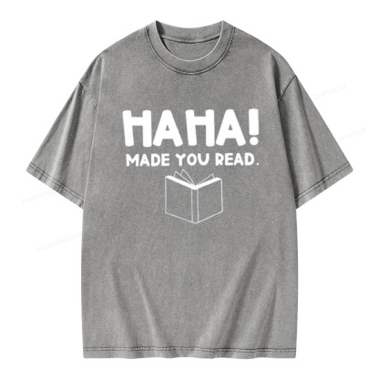 Pagewings Made You Read Unisex Washed T-shirt