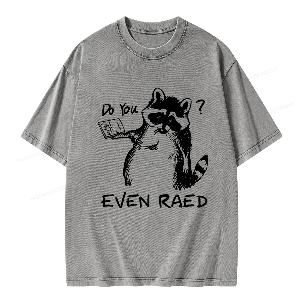 Pagewings Do You Even Read Unisex Washed T-shirt