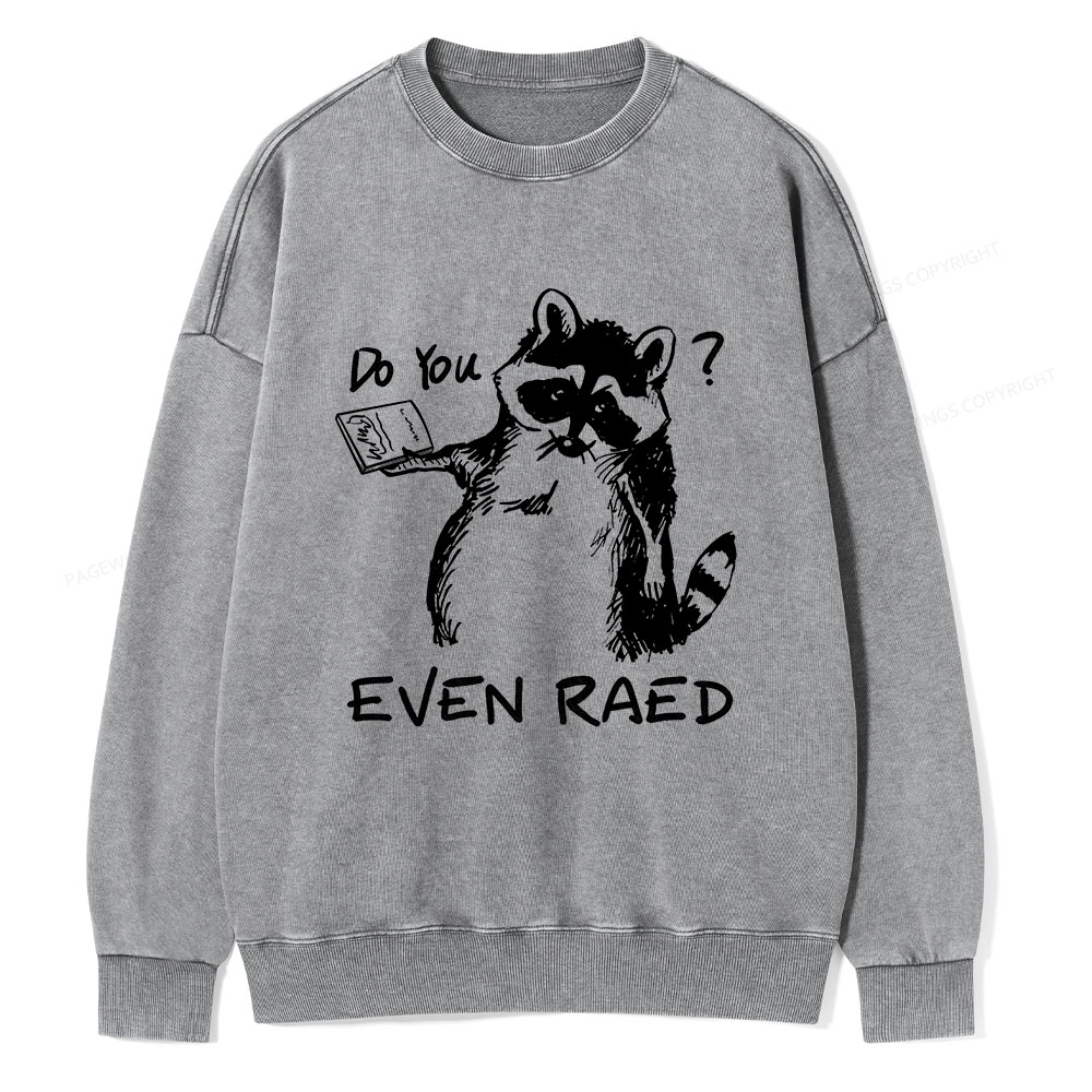Pagewings Do You Even Read Unisex Washed Sweatshirt