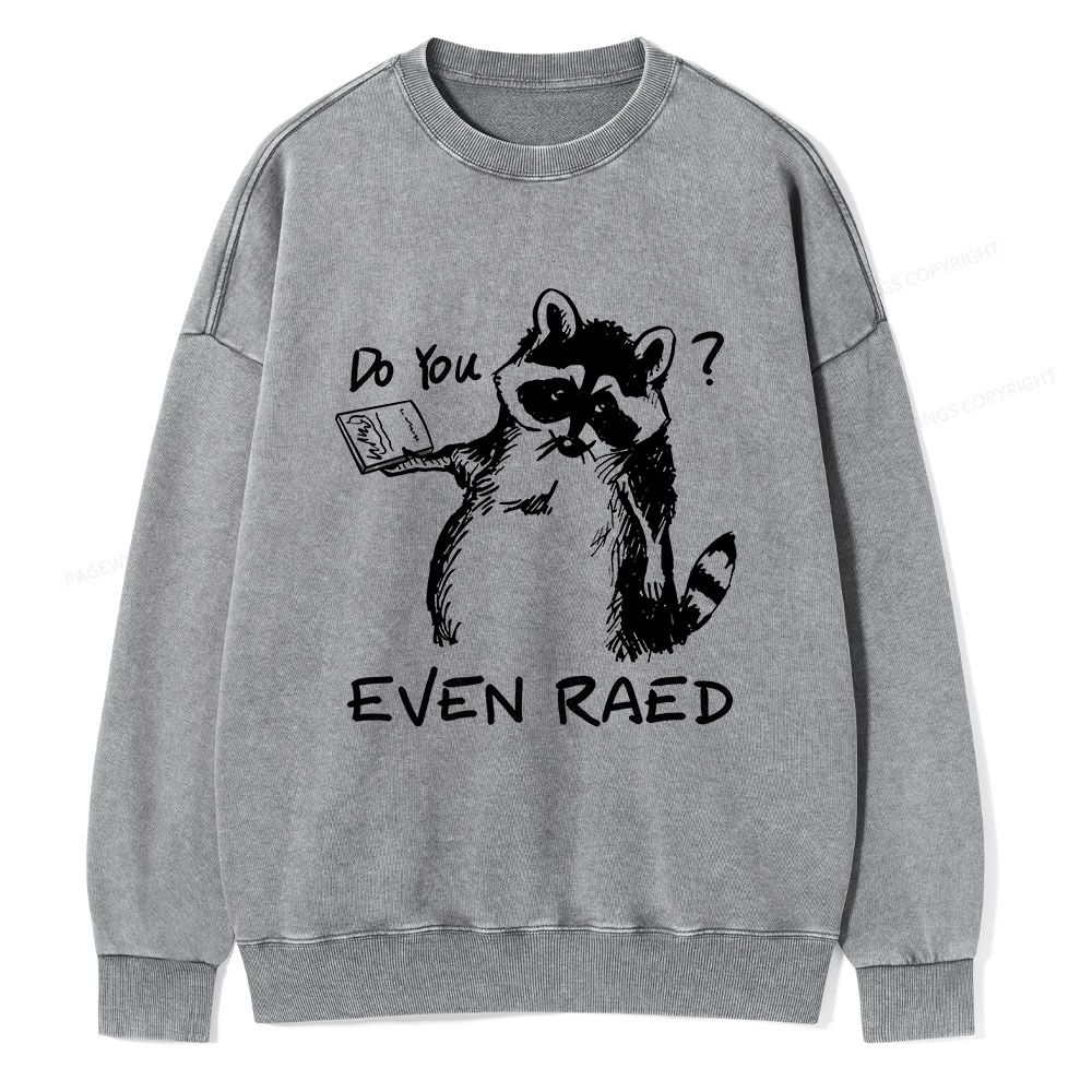 Pagewings Do You Even Read Unisex Washed Sweatshirt