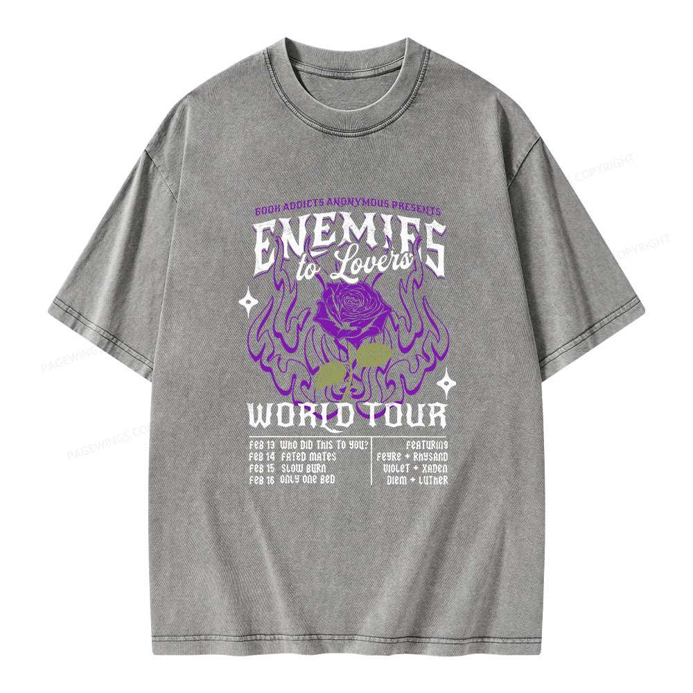 Pagewings Enemies To Lovers Comfort Colors Unisex Washed T-shirt