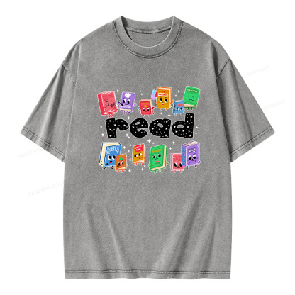 Pagewings Reading Book Unisex Washed T-shirt