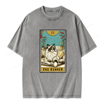 Pagewings The reader Unisex Washed T-shirt