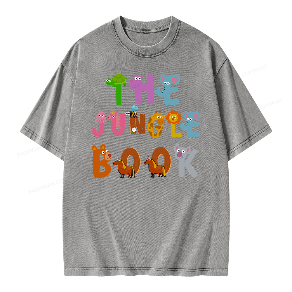 Pagewings THE JUNGLE BOOK T-Shirt Unisex Washed T-shirt