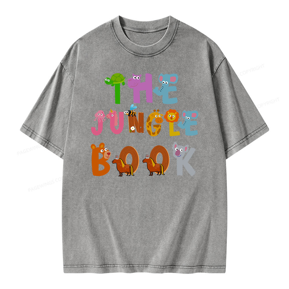 Pagewings THE JUNGLE BOOK T-Shirt Unisex Washed T-shirt