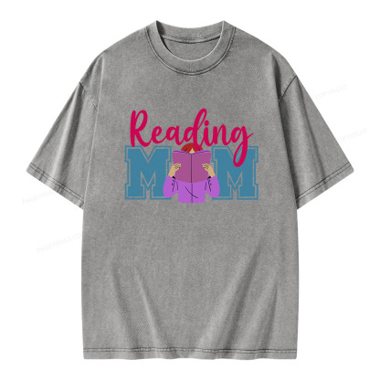 Pagewings Reading Mom Unisex Washed T-shirt