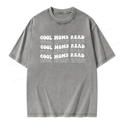 Pagewings Cool Moms Read Unisex Washed T-shirt
