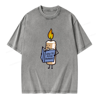 Pagewings How To Avoid Burnout Unisex Washed T-shirt