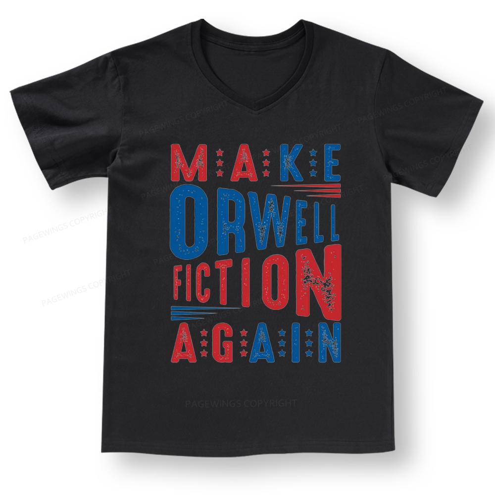 Pagewings 1984 Book V-neck T-shirt