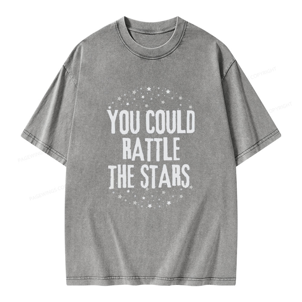 Pagewings You Could Rattle the Stars Unisex Washed T-shirt