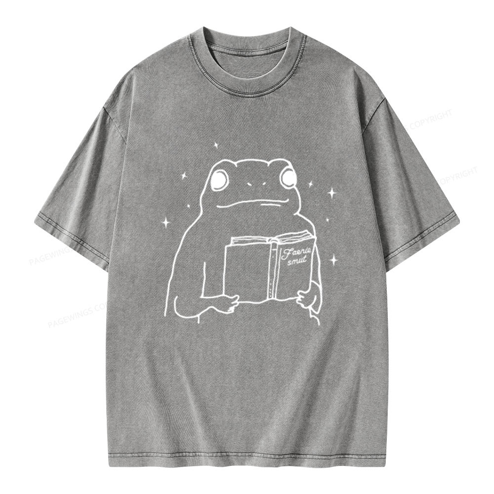 Pagewings Faerie Smut and Frogs Comfort Unisex Washed T-shirt