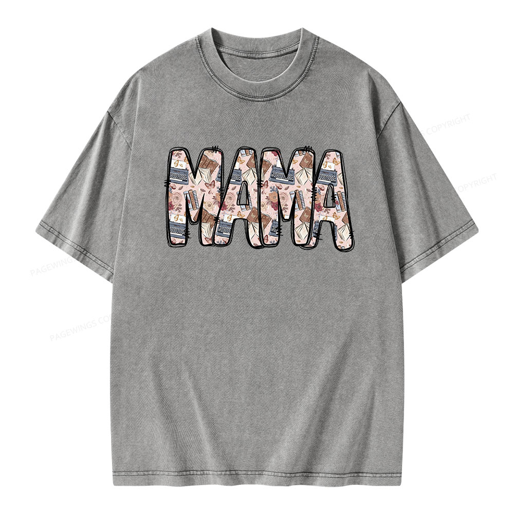 Pagewings Mama Unisex Washed T-shirt