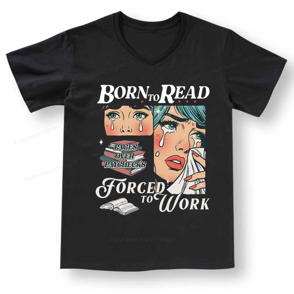 Pagewings A Well-Read Woman is A Dangerous Creature V-neck T-shirt 