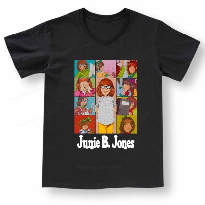 Pagewings Junie B Jones V-neck T-shirt