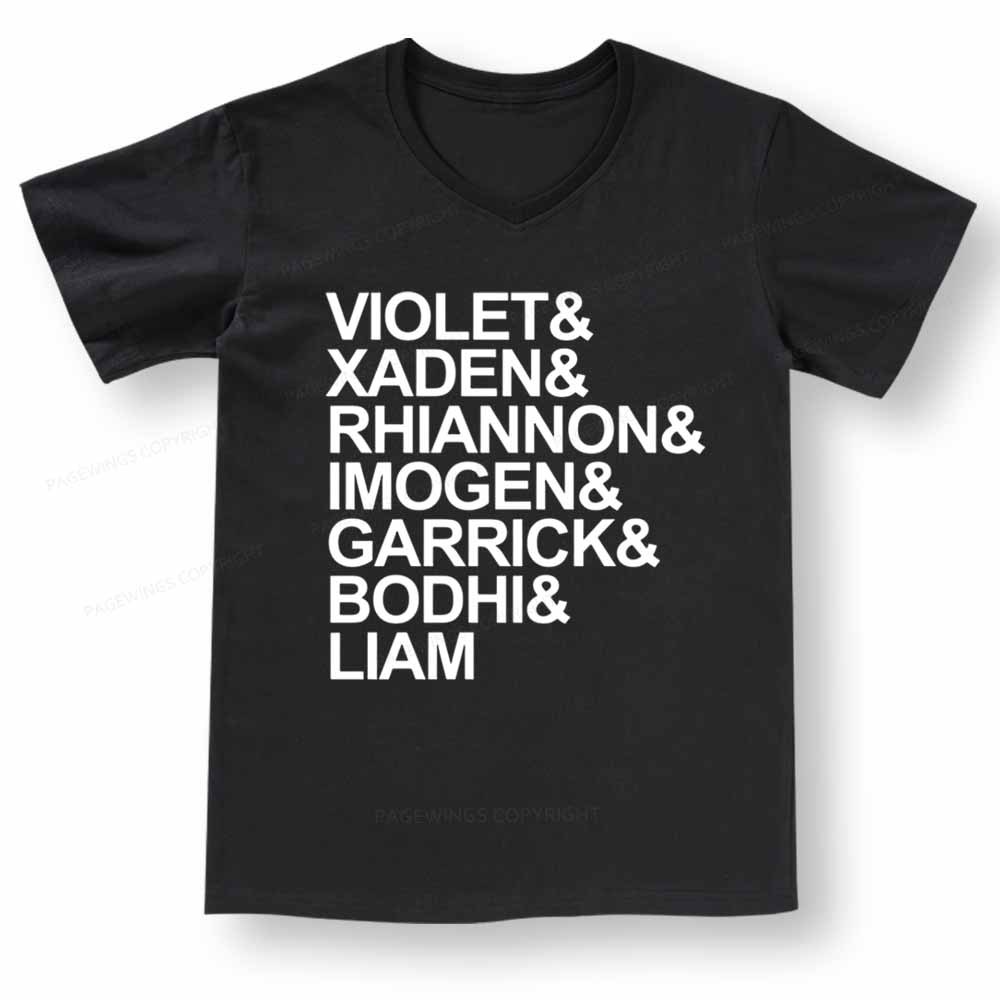 Pagewings Fourth Wing MC Classic T-Shirt V-neck T-shirt