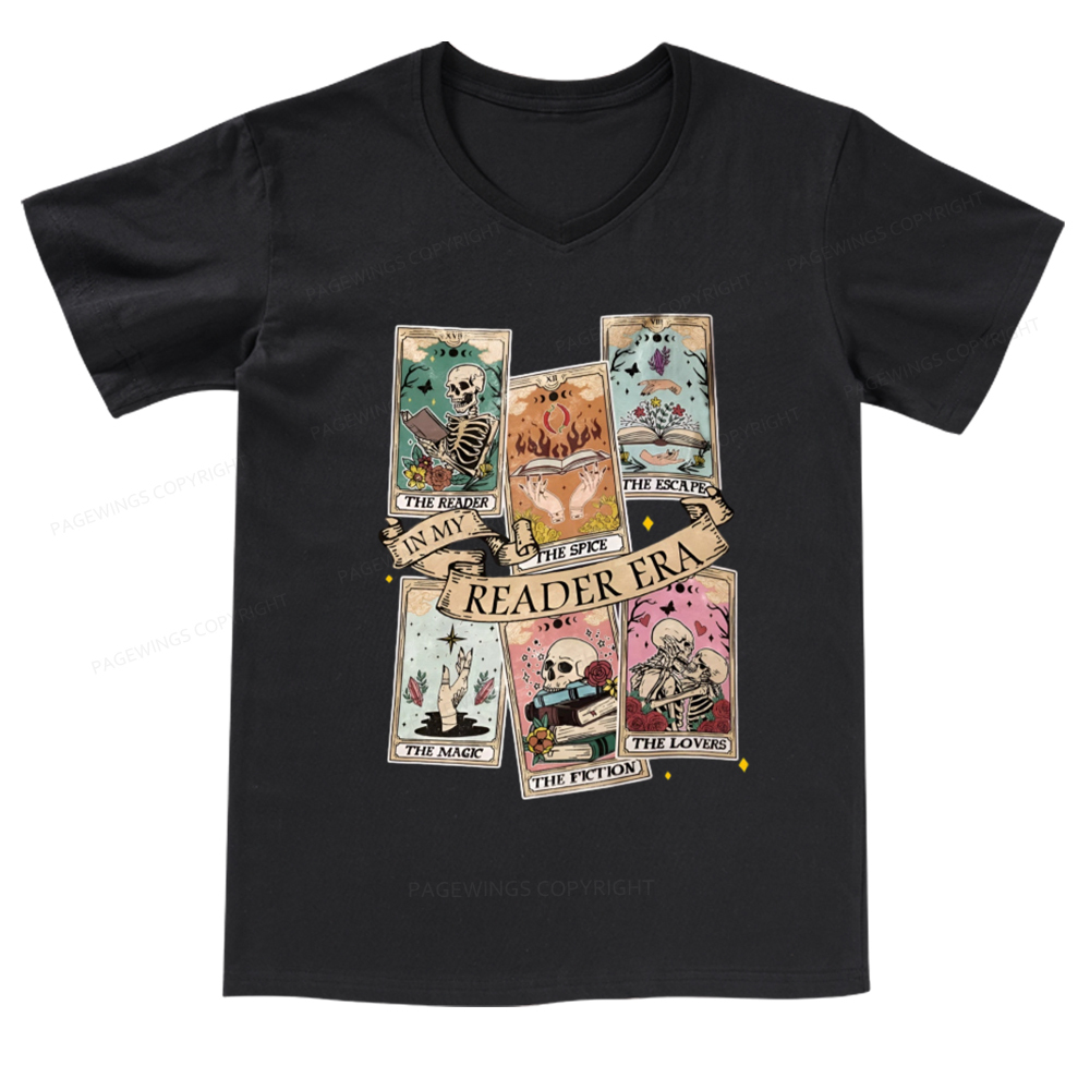 Pagewings Book Lover Gift, Bookish Gift V-neck T-shirt
