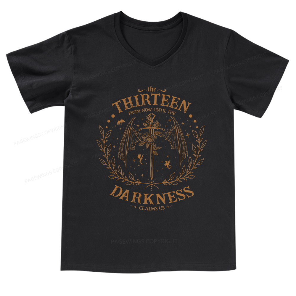 Pagewings The Thirteen Throne Of Glass V-neck T-shirt