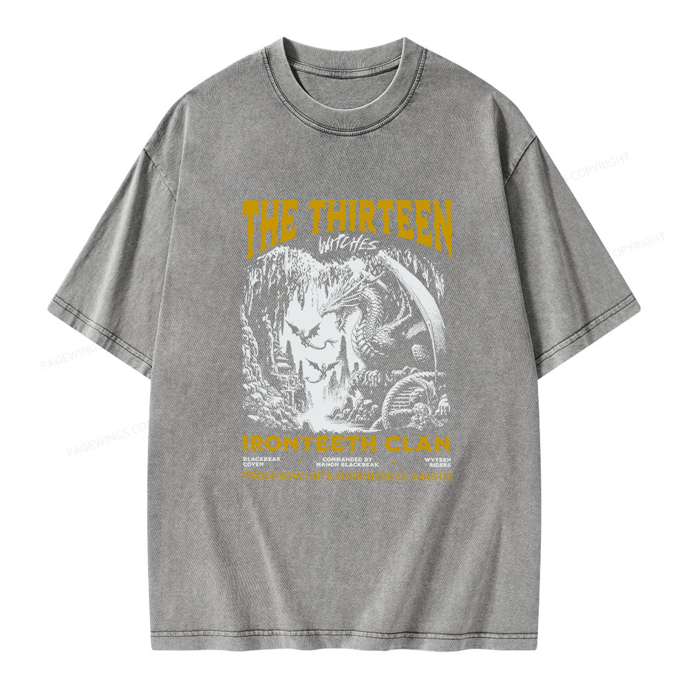 Pagewings The Thirteen Unisex Washed T-shirt