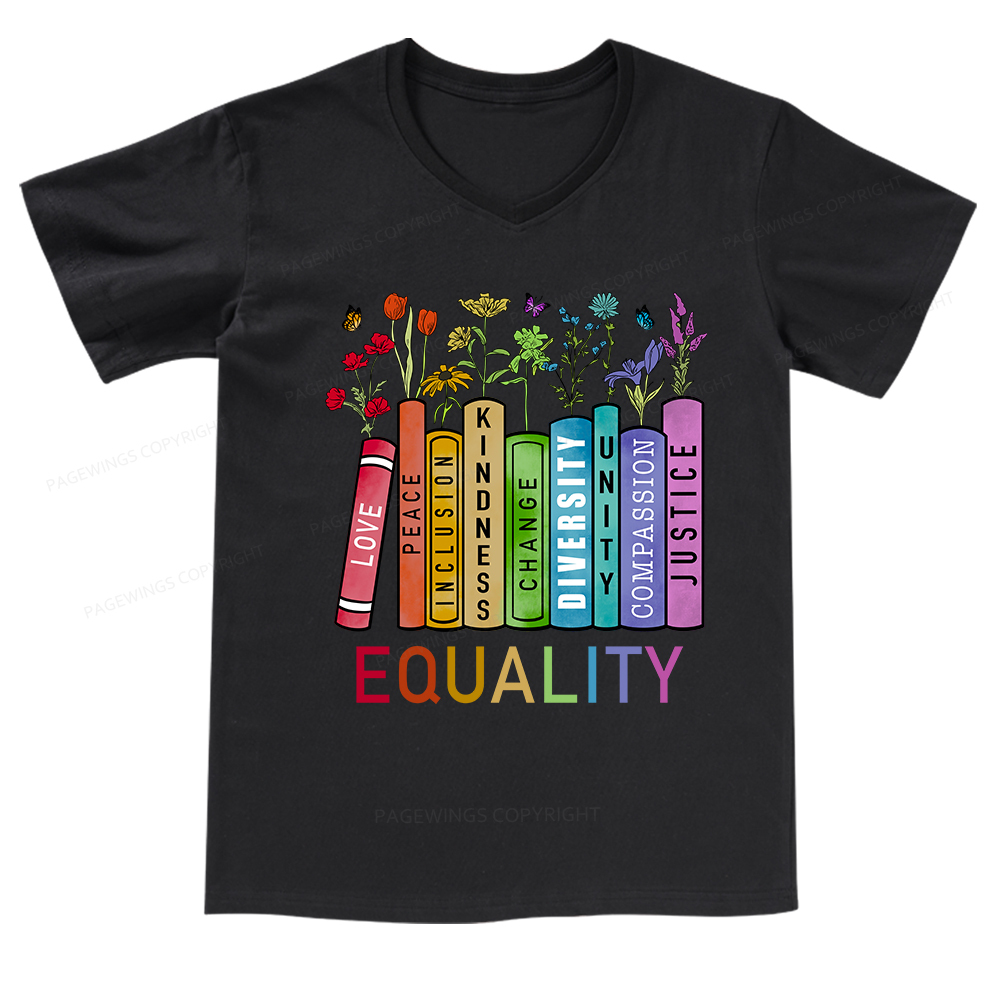 Pagewings Equal Rights Shirt V-neck T-shirt