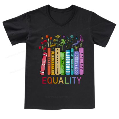 Pagewings Equal Rights Shirt V-neck T-shirt