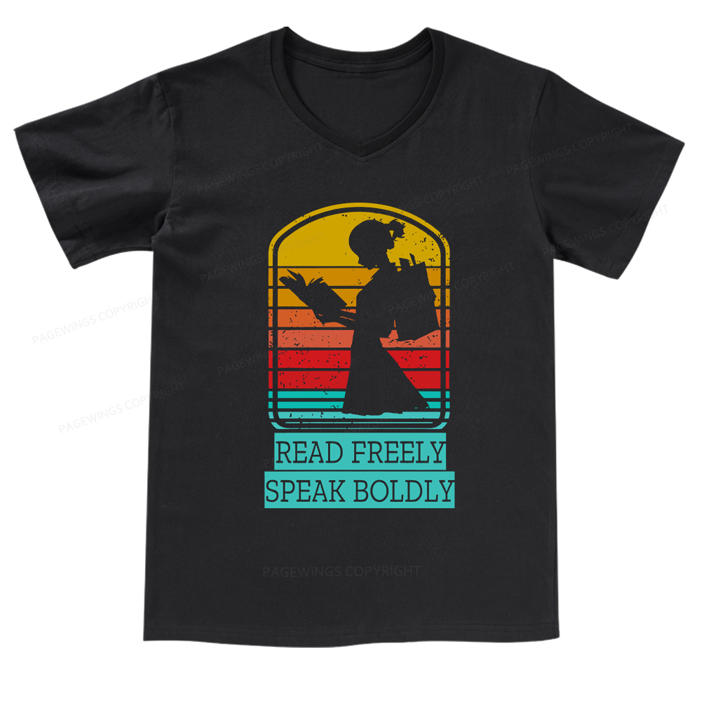 Pagewings Banned books T-Shirt V-neck T-shirt