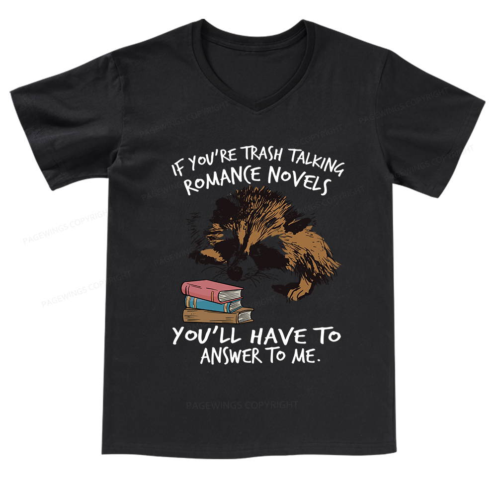 Pagewings Talking Ronan E Novels V-neck T-shirt