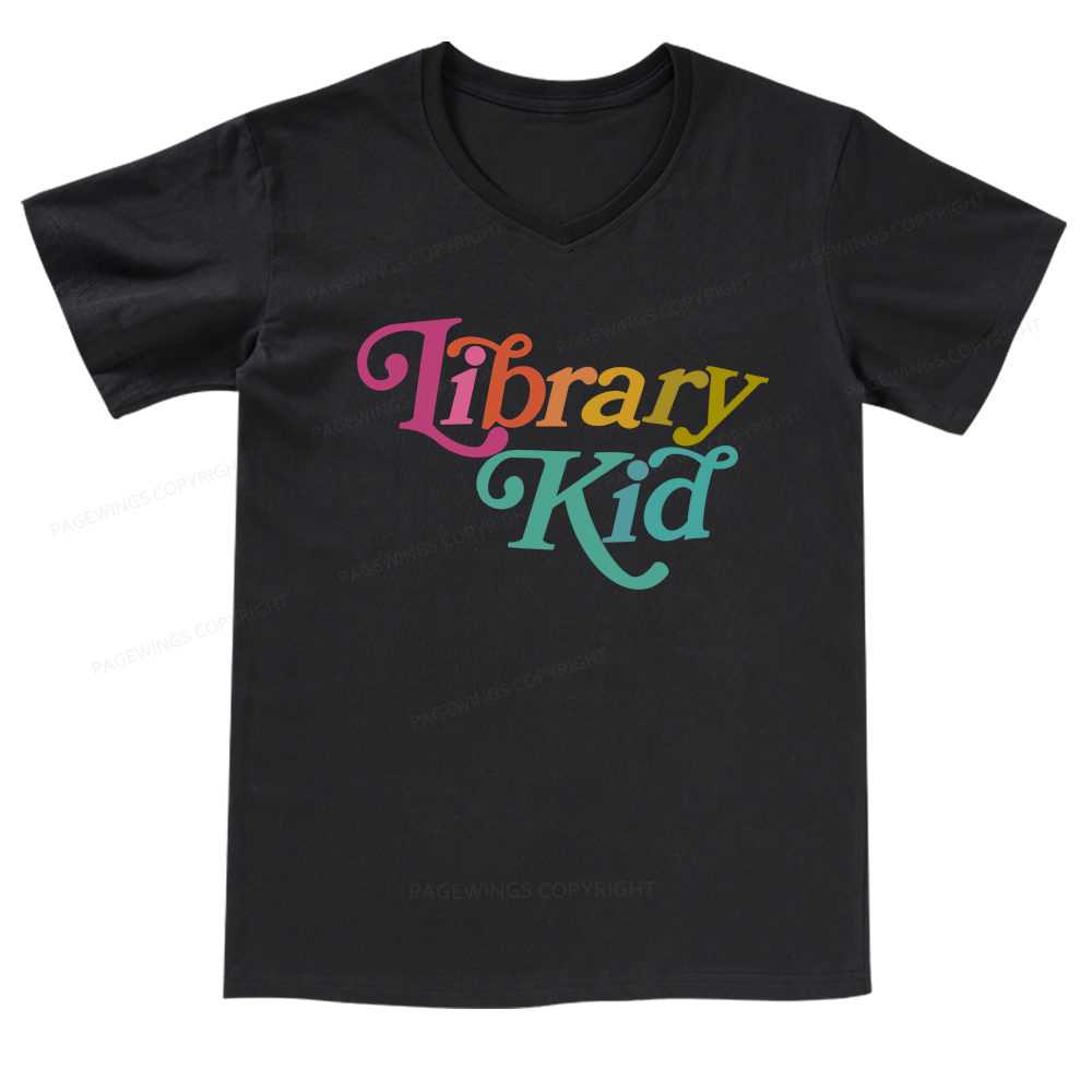 Pagewings Library Shirt Librarian Shirt V-neck T-shirt