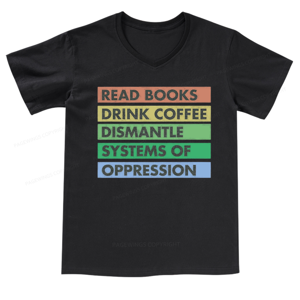 Pagewings Read Books T-Shirt V-neck T-shirt