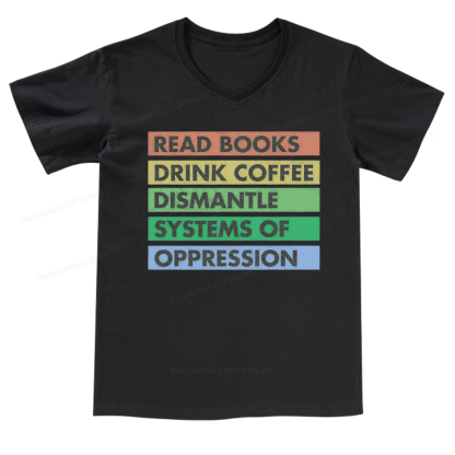 Pagewings Read Books T-Shirt V-neck T-shirt