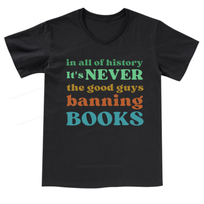 Pagewings Banned Books Shirt V-neck T-shirt