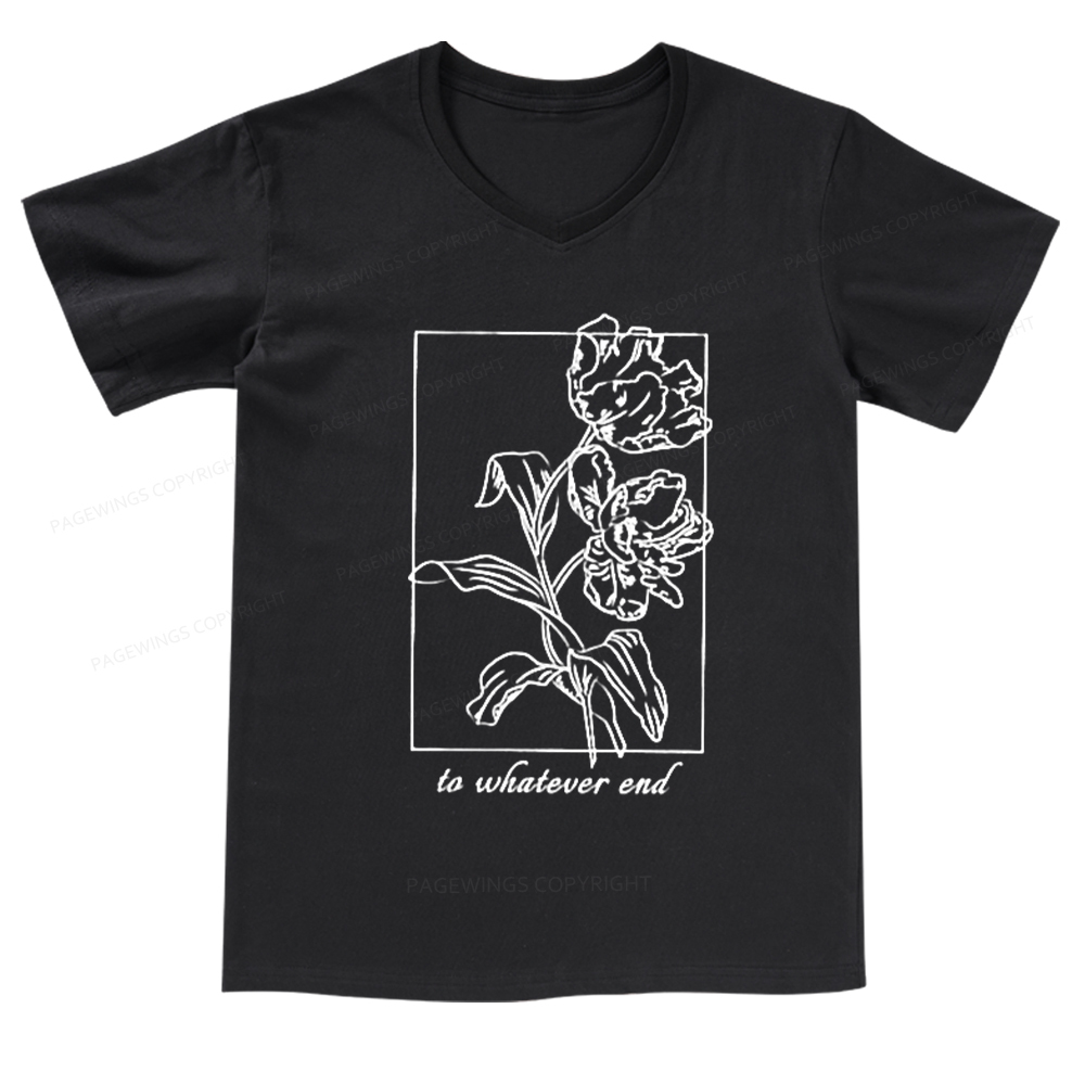 Pagewings To Whatever End t-shirt  V-neck T-shirt