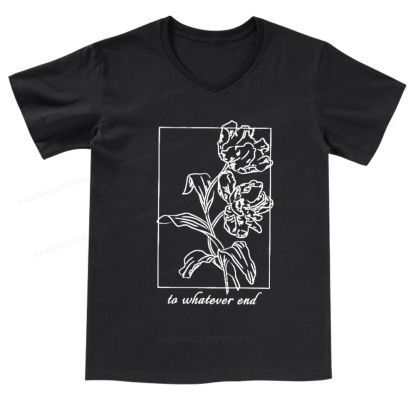 Pagewings To Whatever End t-shirt  V-neck T-shirt