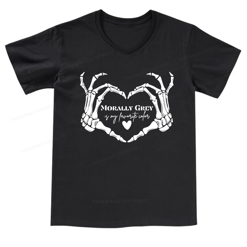 Pagewings A Book a Day Dragon V-neck T-shirt