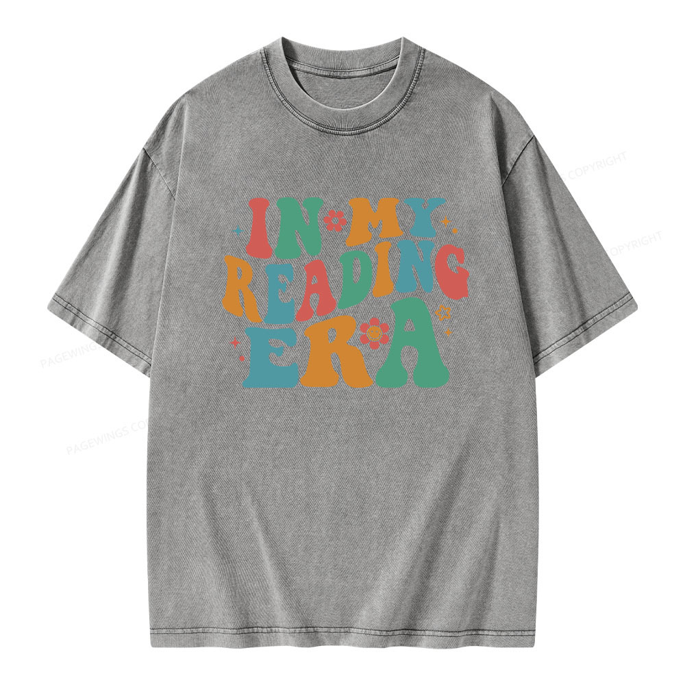Pagewings In My Reading Era Unisex Washed T-shirt