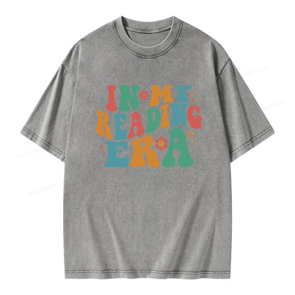 Pagewings In My Reading Era Unisex Washed T-shirt