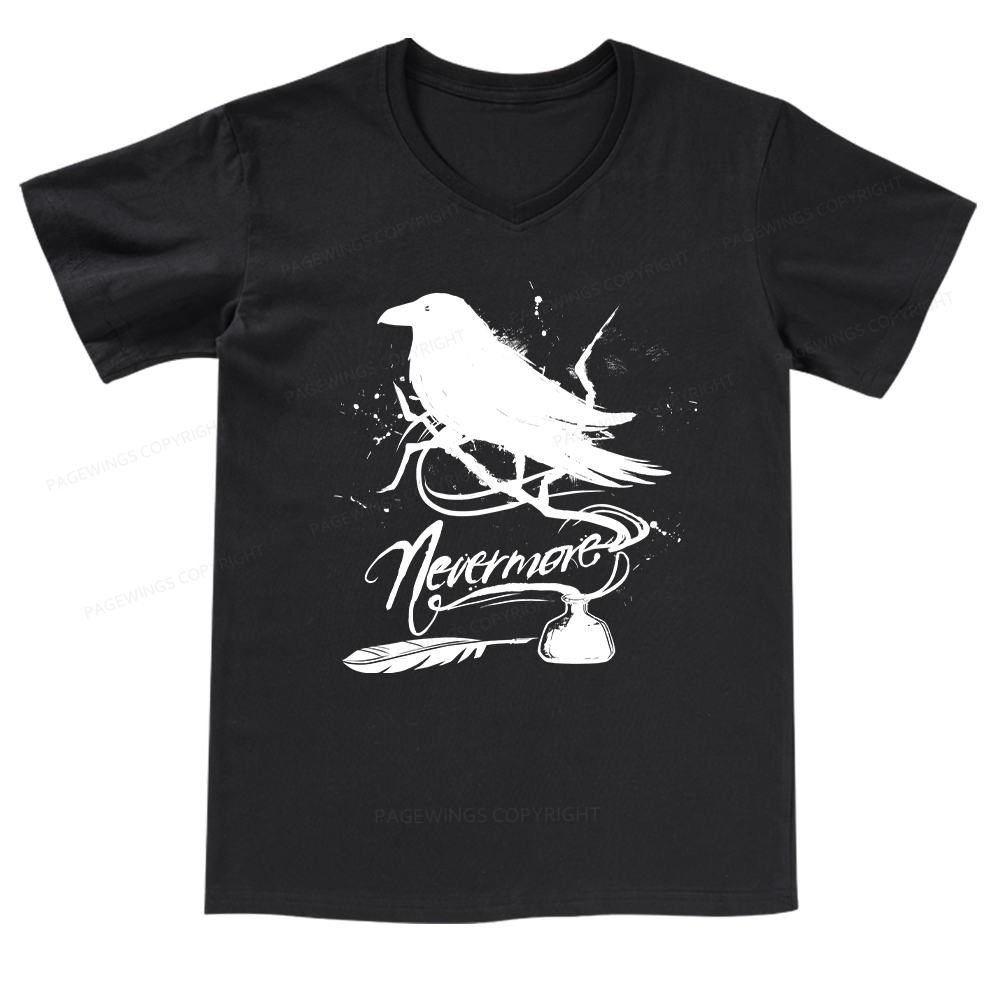 Pagewings Nevermore V-neck T-shirt