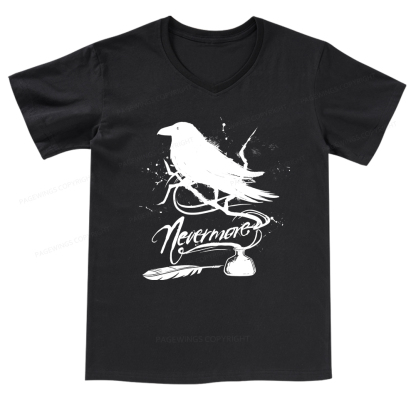 Pagewings Nevermore V-neck T-shirt