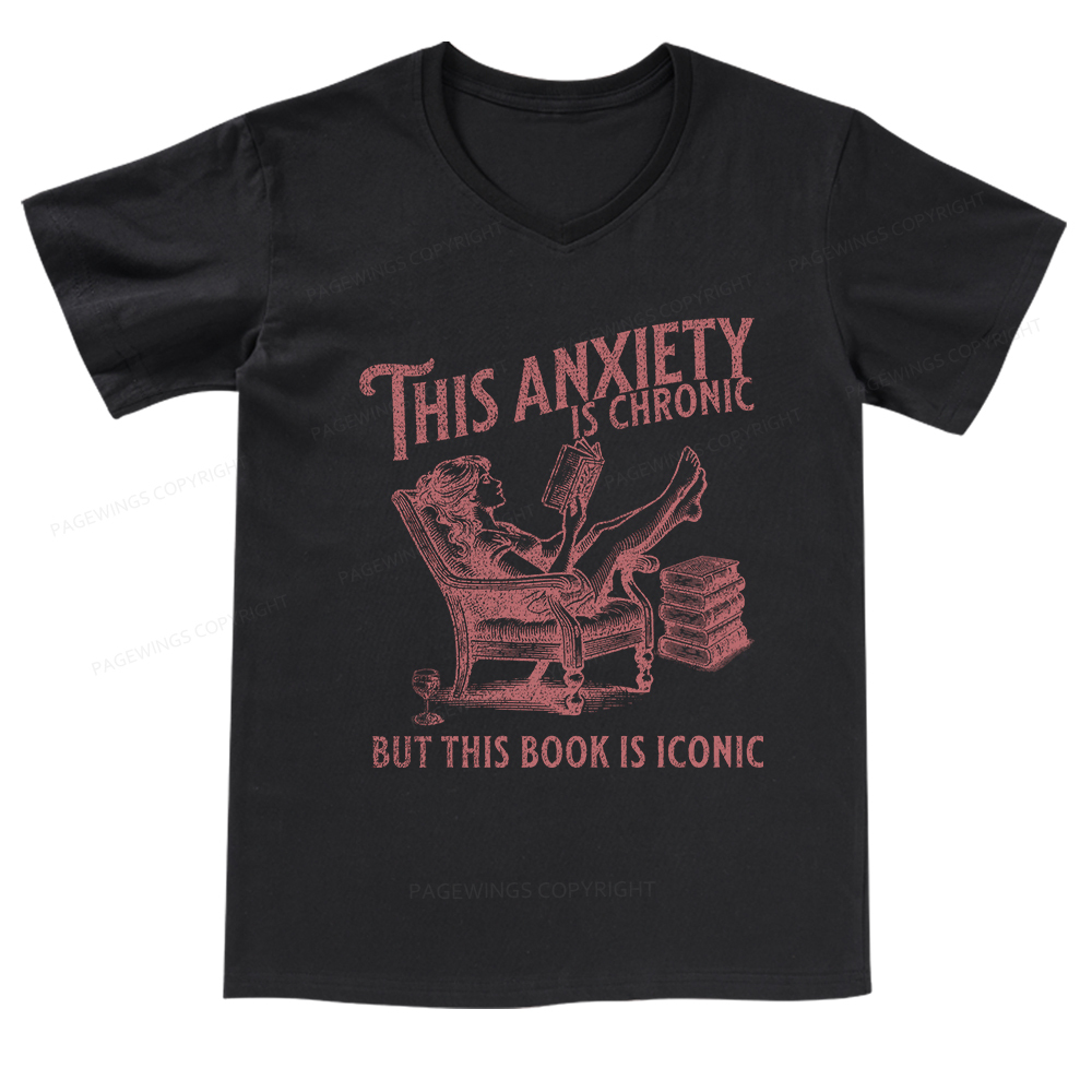 Pagewings Funny Bookish Shirt V-neck T-shirt