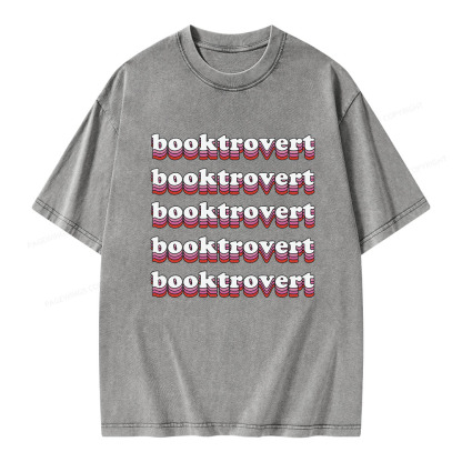 Pagewings Booktrovert Unisex Washed T-shirt