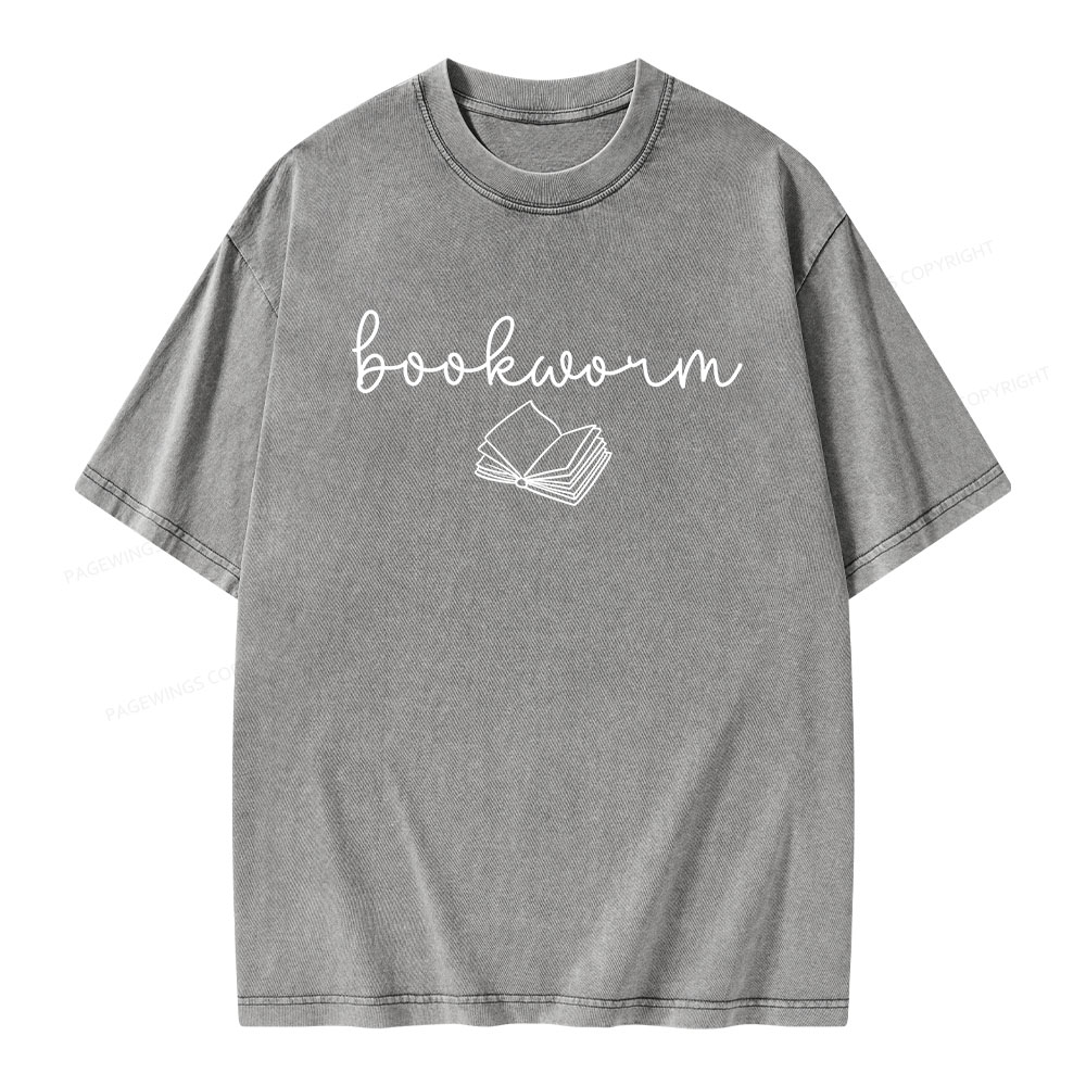 Pagewings Bookworm Unisex Washed T-shirt