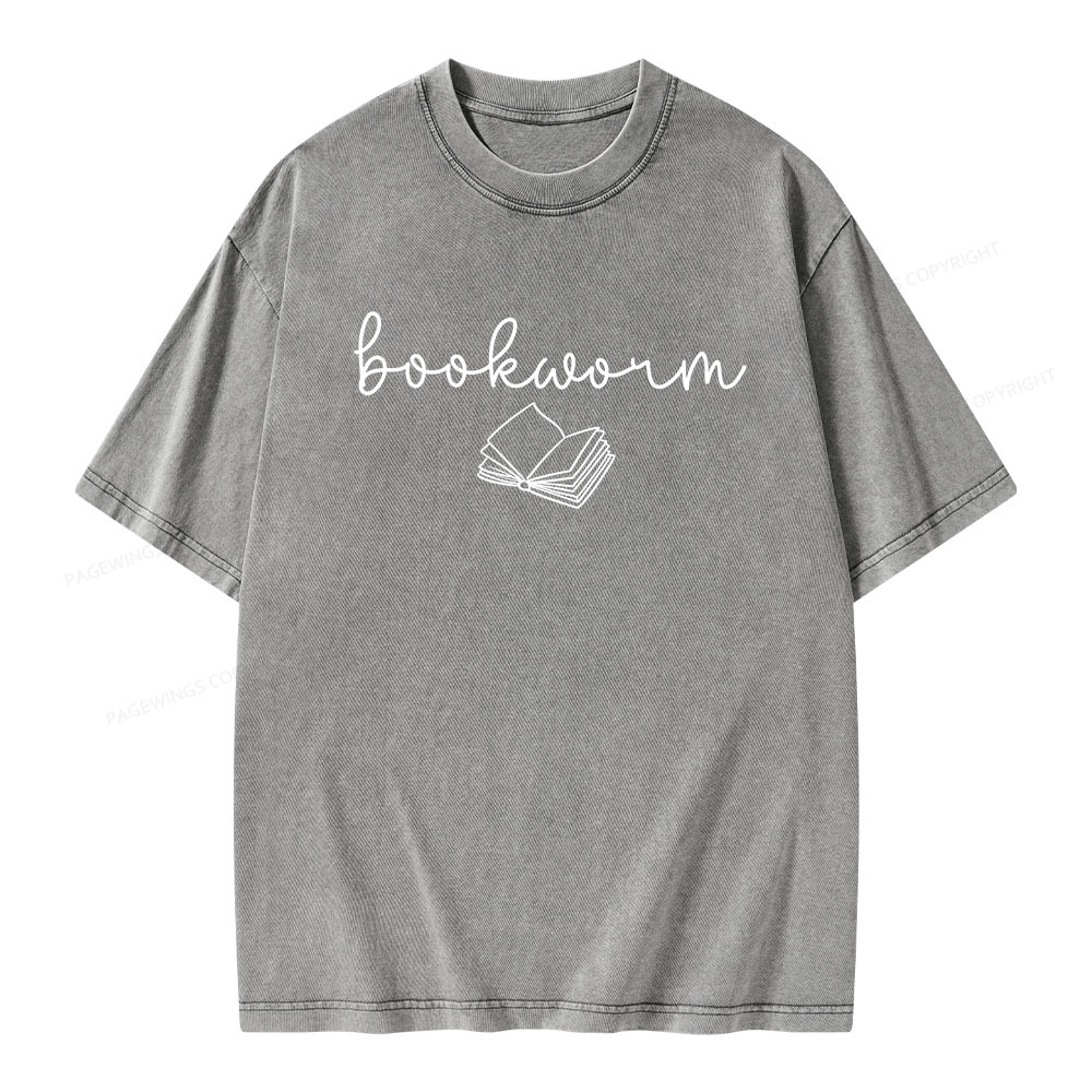 Pagewings Bookworm Unisex Washed T-shirt