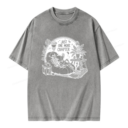 Pagewings Just One More Chapter Unisex Washed T-shirt