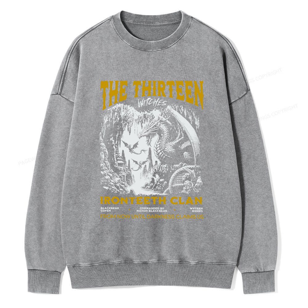 Pagewings The Thirteen Unisex Washed Sweatshirt
