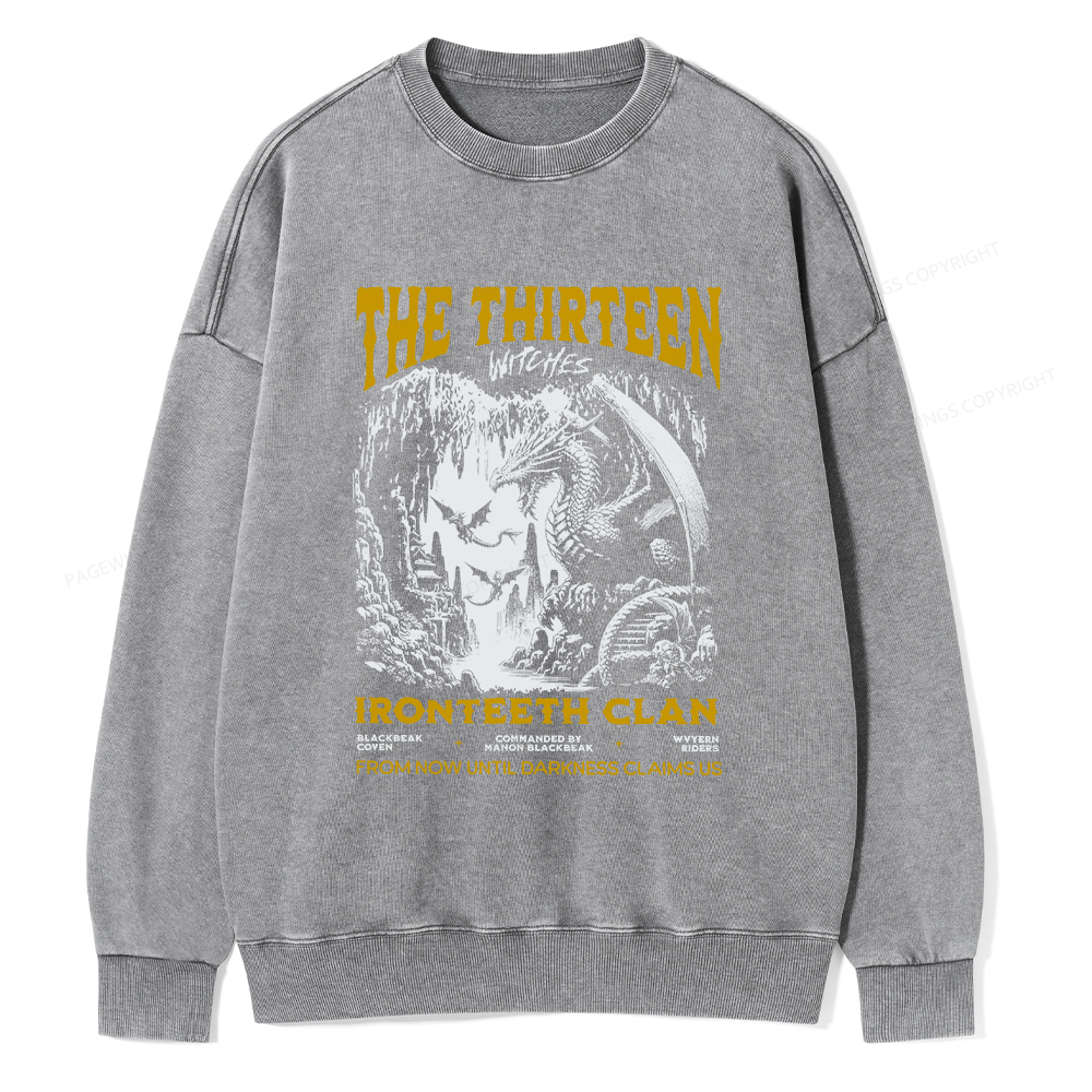 Pagewings The Thirteen Unisex Washed Sweatshirt