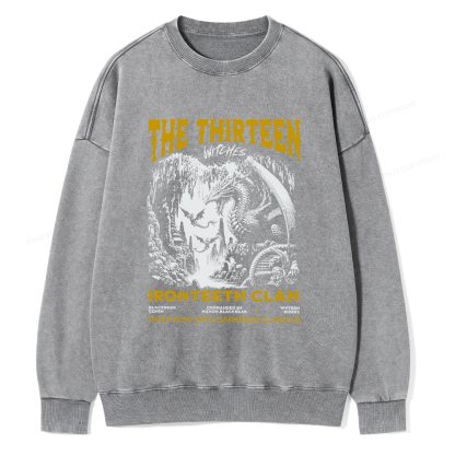 Pagewings The Thirteen Unisex Washed Sweatshirt