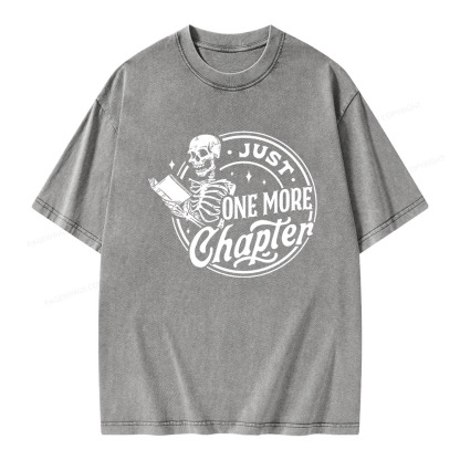 Pagewings Just One More Chapter Unisex Washed T-shirt