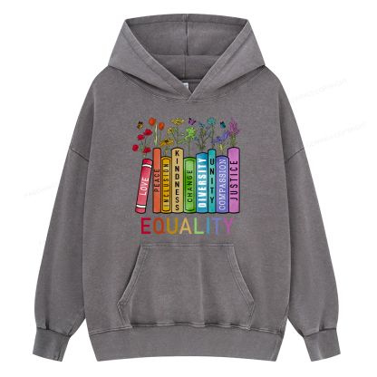 Pagewing Equal Rights Shirt Unisex Washed Hoodie
