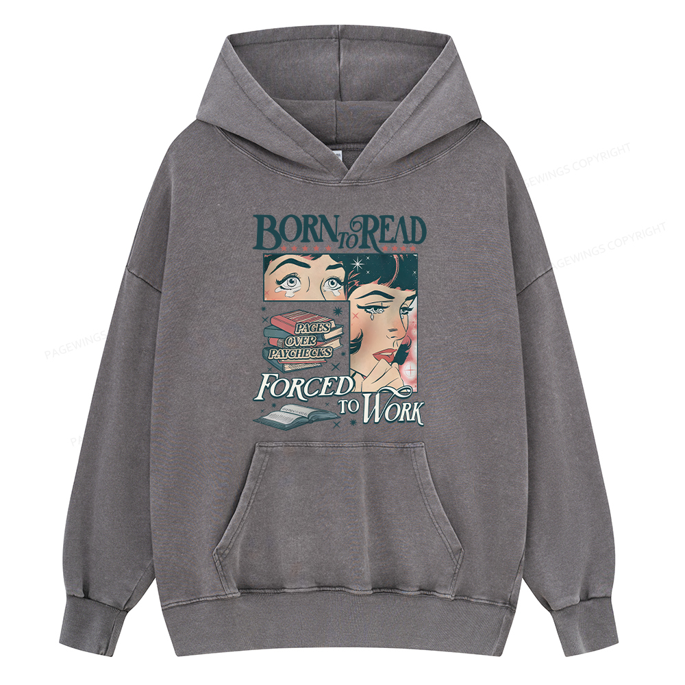 Pagewing Funny Liberal Shirt Unisex Washed Hoodie