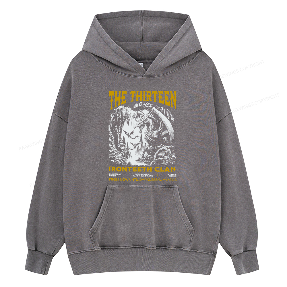 Pagewing Reading Rainbow Unisex Washed Hoodie