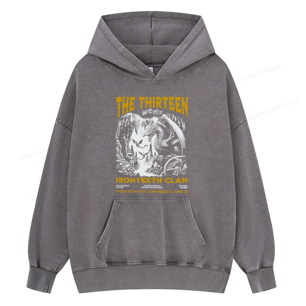 Pagewing Reading Rainbow Unisex Washed Hoodie